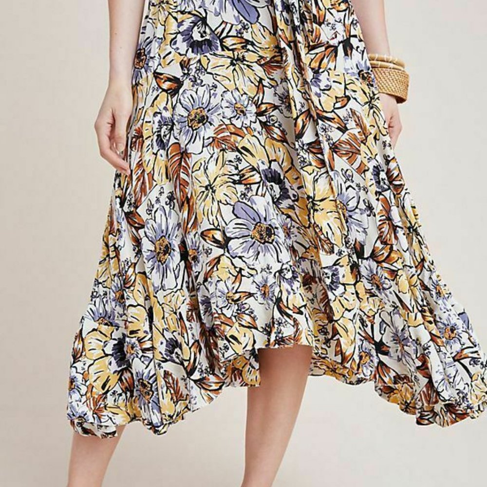 NEW NWT Faithfull the Brand kamares skirt anthropologie floral Printed Sz US 2
